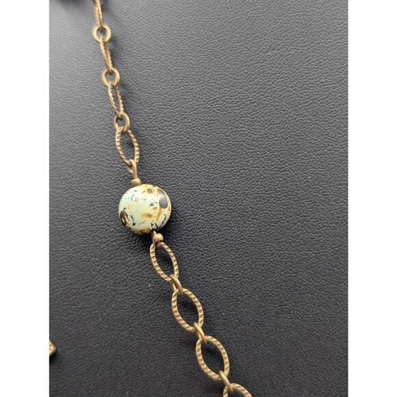 Jet'aime VTG Brass Necklace & Made to Look Antique Filigree Pendant Necklace Lot - Picture 2 of 15